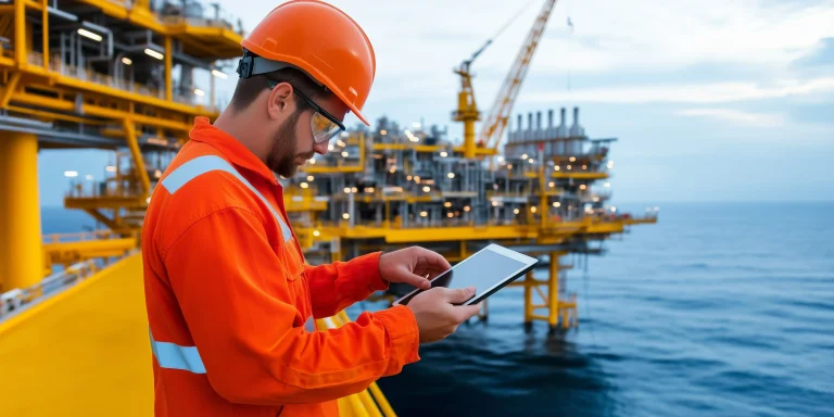 engineer-orange-safety-uniform-hard-hat-using-tablet-offshore-oil-rig-operations-min